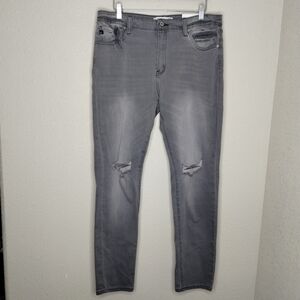 KanCan High Waisted Super Skinny Stretch Distressed Jeans Women's Size 31 / 15